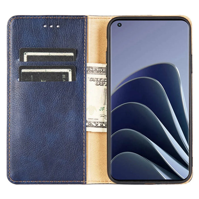 For OnePlus Nord CE 2 Lite 5G Shockproof Phone Case Stand Wallet PU Leather Magnetic Absorption Protective Cover - Black - 2