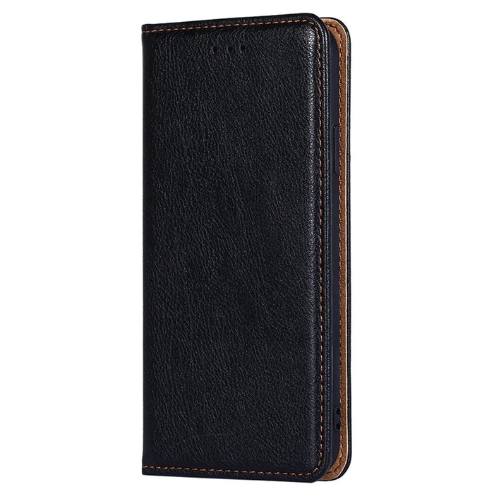 For OnePlus Nord CE 2 Lite 5G Shockproof Phone Case Stand Wallet PU Leather Magnetic Absorption Protective Cover - Black - 5
