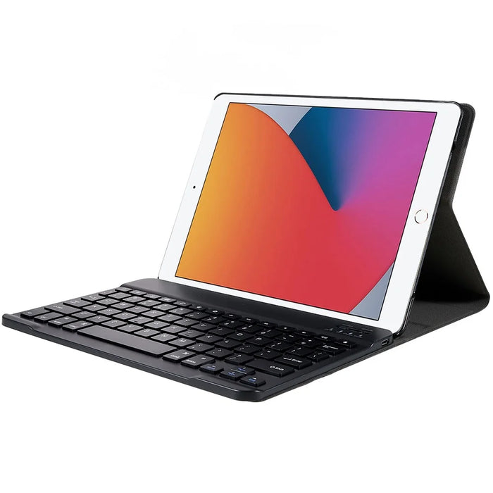 Universal 9.7-inch Bluetooth-compatible Keyboard Leather Case for iPad 9.7 (2017) / Pro 9.7 / iPad Air 2 / Air - Black - 5