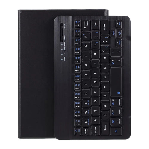 Detachable Bluetooth-compatible Keyboard Leather Stand Case for iPad Mini / Mini 2 / Mini 3 - Black - 1