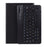 Detachable Bluetooth-compatible Keyboard Leather Stand Case for iPad Mini / Mini 2 / Mini 3 - Black - 1