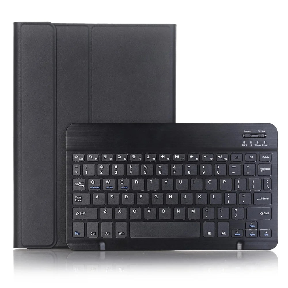 Black - Slim Leather Stand Case with Detachable Bluetooth-compatible Keyboard for Huawei Mediapad M5 10 / M5 10 (Pro) - 1