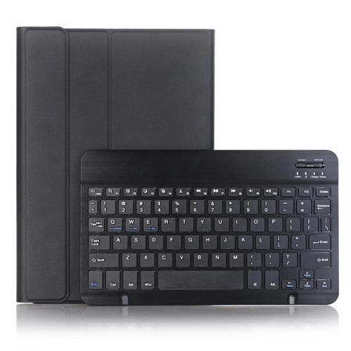 Black - Slim Leather Stand Case with Detachable Bluetooth-compatible Keyboard for Huawei Mediapad M5 10 / M5 10 (Pro) - 1
