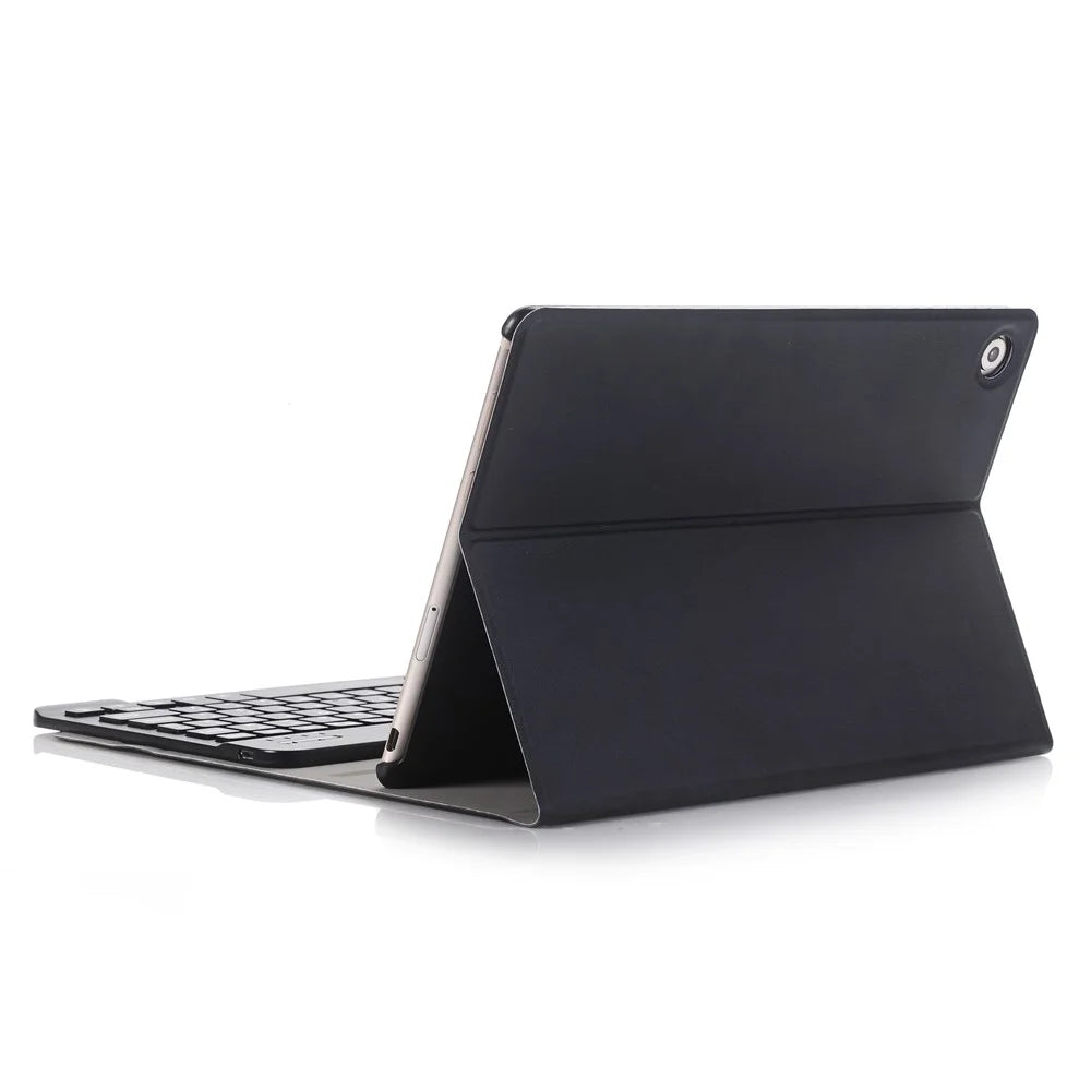 Black - Slim Leather Stand Case with Detachable Bluetooth-compatible Keyboard for Huawei Mediapad M5 10 / M5 10 (Pro) - 5
