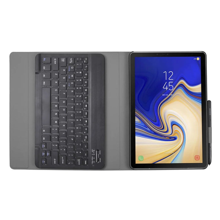 Detachable Bluetooth-compatible Keyboard PU Leather Protection Cover Case for Samsung Galaxy Tab A 10.5 (2018) T590 T595 - Black - 6