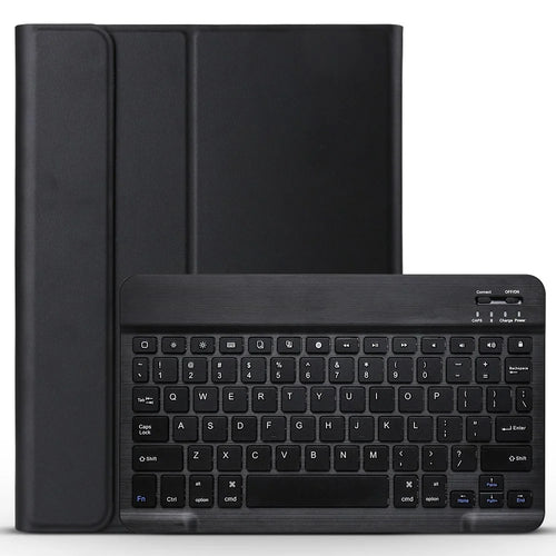 Detachable Wireless Bluetooth-compatible Keyboard Leather Case for iPad Pro 11-inch (2018) - Black - 1