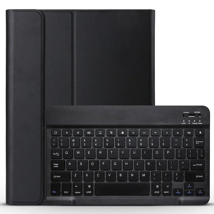 Detachable Wireless Bluetooth-compatible Keyboard Leather Case for iPad Pro 11-inch (2018) - Black - 1