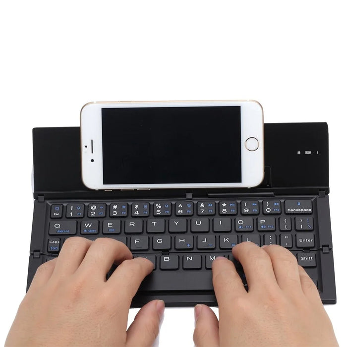 Portable Foldable Wireless Bluetooth-compatible 3.0 Keypad with Stand for Windows / iOS / Android Tablet and Smartphone - 2