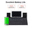 Portable Foldable Wireless Bluetooth-compatible 3.0 Keypad with Stand for Windows / iOS / Android Tablet and Smartphone - 4