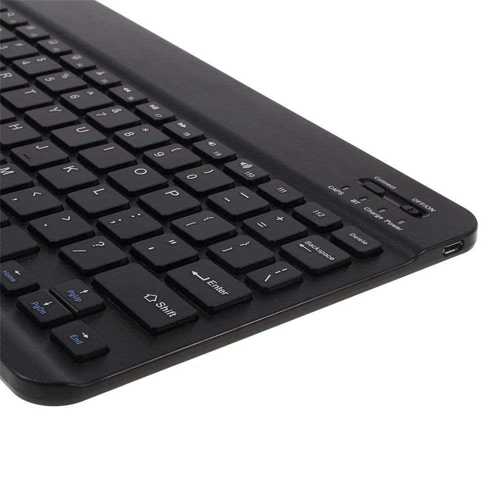 Detachable Smart Bluetooth-compatible Keyboard Leather Stand Case for Samsung Galaxy Tab S5e SM-T720 / SM-T725 - Black - 3