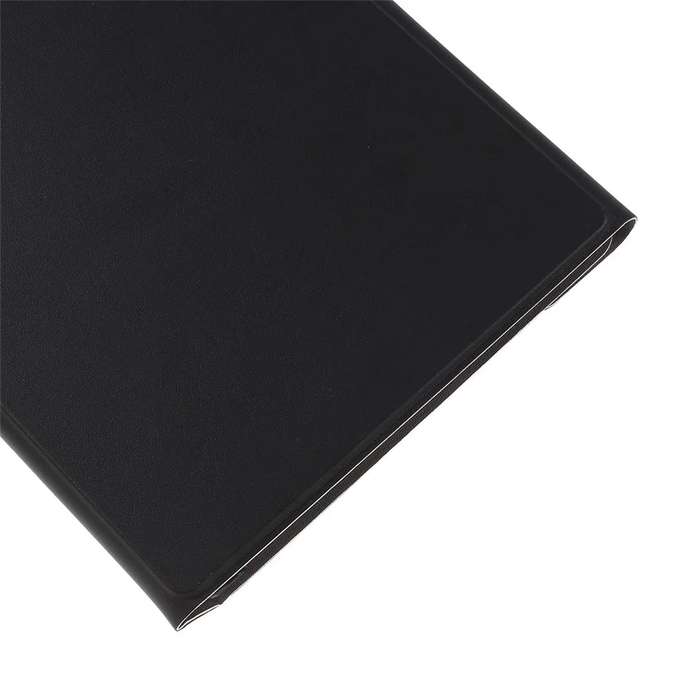 Detachable Smart Bluetooth-compatible Keyboard Leather Stand Case for Samsung Galaxy Tab S5e SM-T720 / SM-T725 - Black - 7