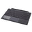 Ultra-Slim PU Leather Magnetic Wireless Bluetooth-compatible Keyboard with Trackpad for Microsoft Surface Pro 6 / 5 / 4 / 3 - Dark Grey - 3