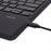 Ultra-Slim PU Leather Magnetic Wireless Bluetooth-compatible Keyboard with Trackpad for Microsoft Surface Pro 6 / 5 / 4 / 3 - Dark Grey - 5