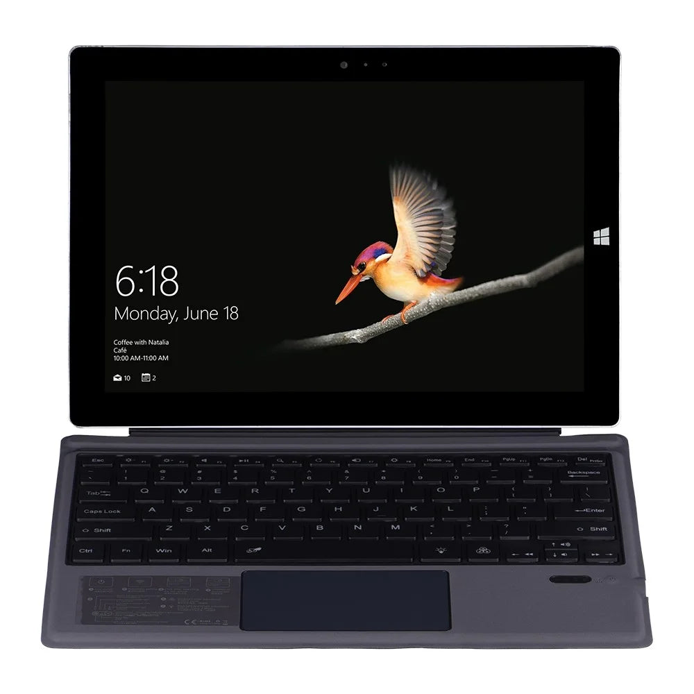 SF-1089D Microfiber Leather Magnetic Wireless Bluetooth-compatible Keyboard for Microsoft Surface Pro 6/5/4/3 - 7