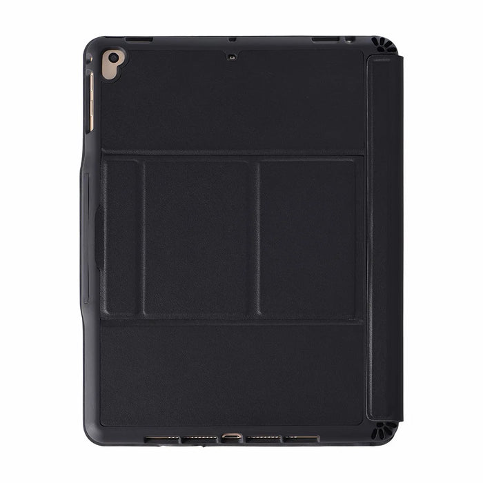 T-205 Detachable Bluetooth-compatible Keyboard + TPU Tablet Casing for iPad 9.7-inch (2018) (2017)/iPad Air 2/Air (2013), Etc - Black - 1