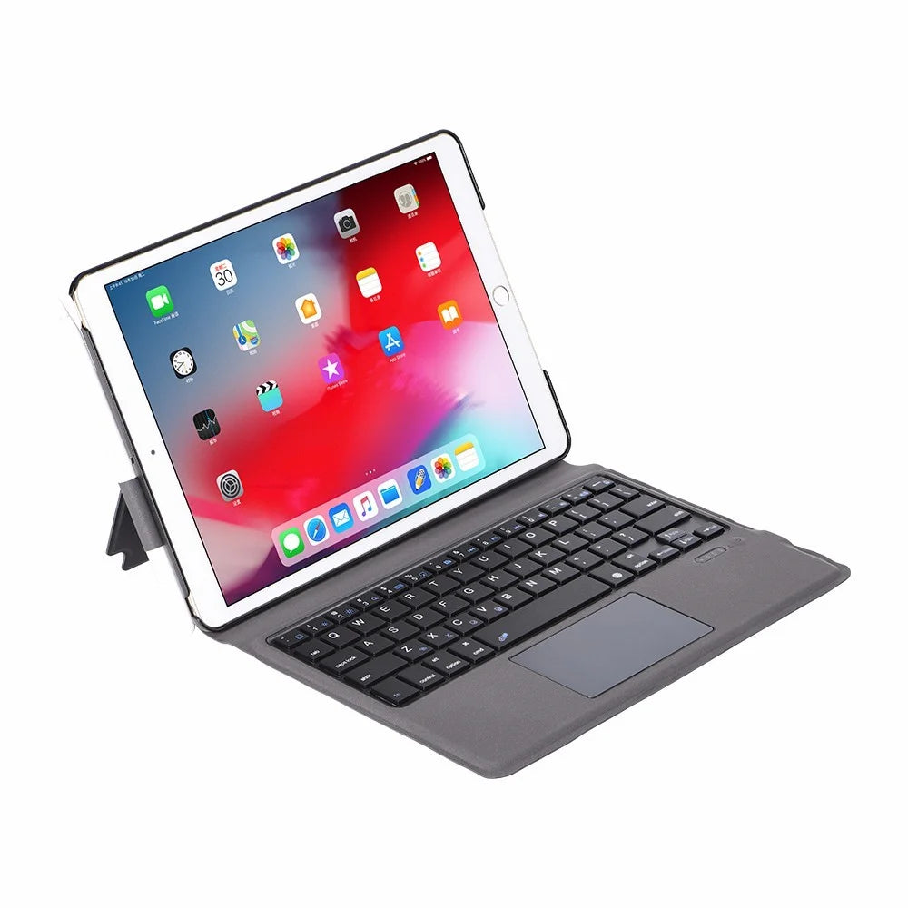 T1095 Ultra-thin Bluetooth-compatible Keyboard with Touchpad + Leather Case for iPad 10.2 (2021)/(2020)/(2019) - Black - 6
