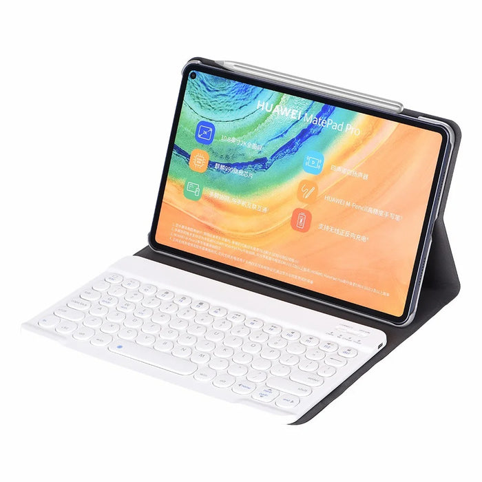 FT-3031 Bluetooth-compatible Keyboard Case for Huawei MatePad Pro - White - 1