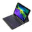 For iPad Air 11 (2026) / (2025) / (2024) / Air (2020) / (2022) / Pro 11 (2018) / (2020) / (2021) / (2022) A11BS Bluetooth-Compatible Keyboard Cover - Black - 2