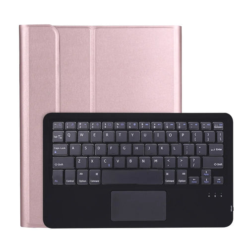 For iPad Air 11 (2026) / (2025) / (2024) / Air (2020) / (2022) / Pro 11 (2018) / (2020) / (2021) / (2022) A11B-A Bluetooth-Compatible Keyboard Case - Rose Gold - 1