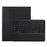 A12B Wireless Bluetooth-compatible Keyboard with Leather Stand Case for iPad Air 13 (2026) / (2025) / (2024) / Pro 12.9 (2022) / (2021) / (2020) / (2018) - Black - 1