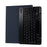 2-in-1 Wireless Bluetooth-compatible Keyboard Leather Stand Shell for iPad 10.2 (2021)/(2020)/(2019)/Air 10.5 inch (2019)/Pro 10.5-inch (2017) - Dark Blue - 1