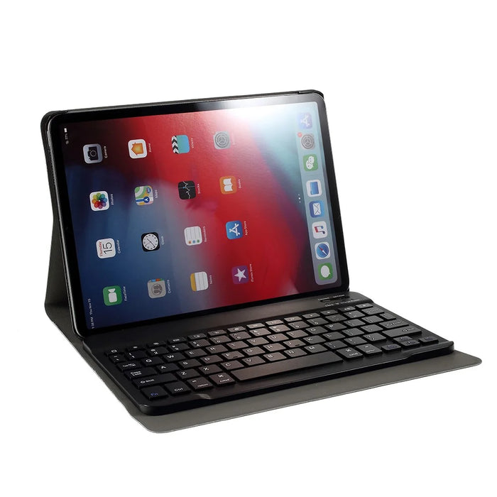 Wireless Bluetooth-compatible Keyboard Leather Stand Case for iPad Pro 11-inch (2020) / (2018) / Air (2022) / (2020) - Black - 6