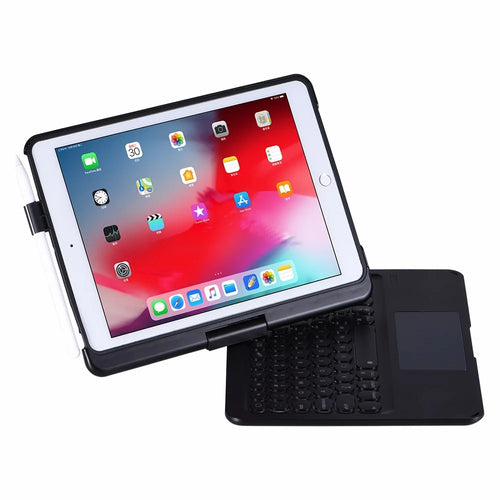 Q7 Bluetooth-compatible Keyboard with Rotary Case Stand for iPad 10.2 (2021)/(2020)/(2019)/iPad Pro 10.5-inch (2017)/Air 10.5 inch (2019) - 1