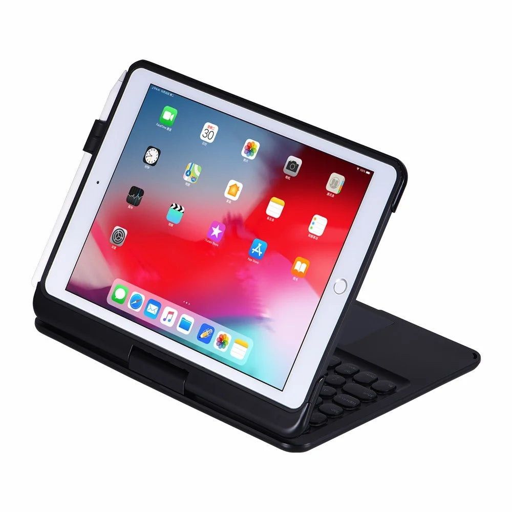 Q7 Bluetooth-compatible Keyboard with Rotary Case Stand for iPad 10.2 (2021)/(2020)/(2019)/iPad Pro 10.5-inch (2017)/Air 10.5 inch (2019) - 4