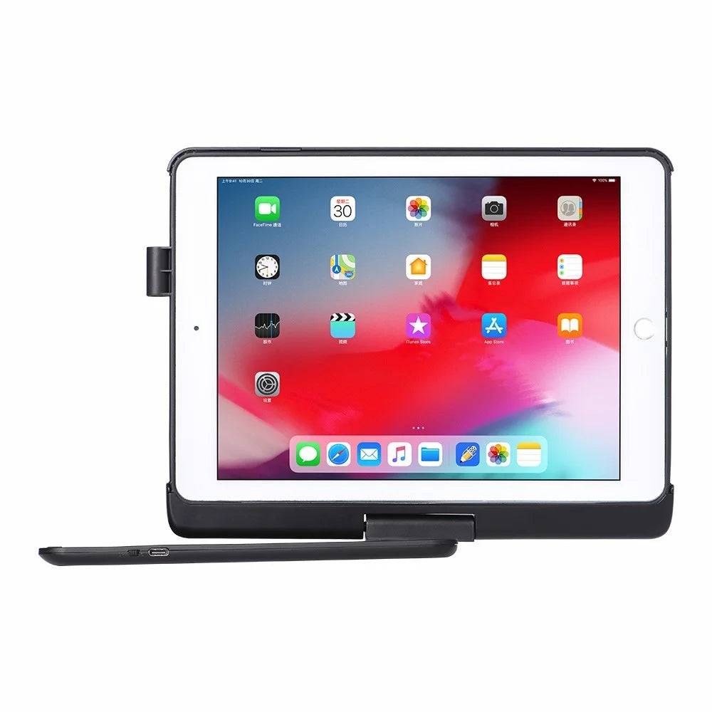 Q7 Bluetooth-compatible Keyboard with Rotary Case Stand for iPad 10.2 (2021)/(2020)/(2019)/iPad Pro 10.5-inch (2017)/Air 10.5 inch (2019) - 5