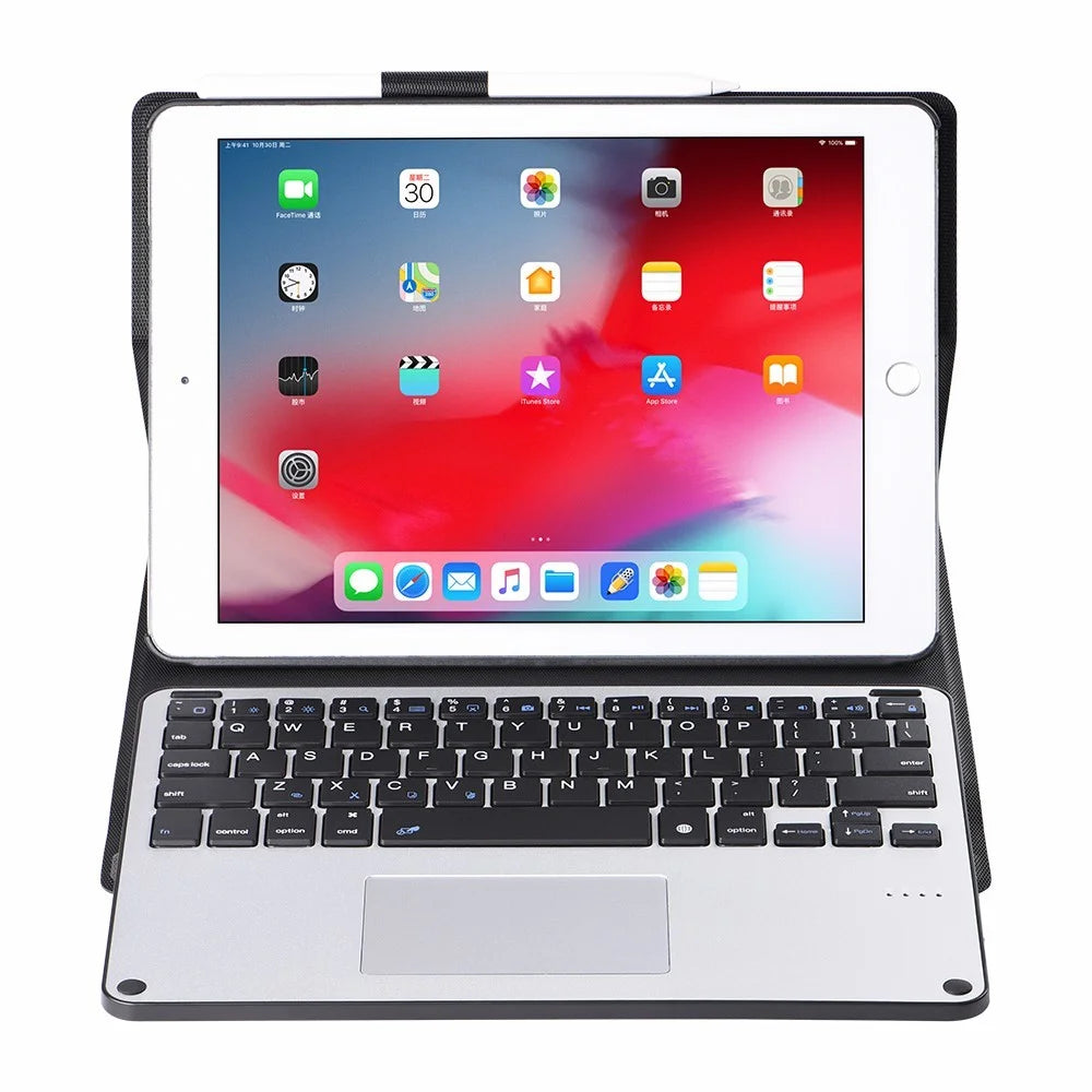 3058B Detachable Bluetooth-compatible Keyboard + TPU Tablet Cover for iPad 9.7-inch (2018) (2017)/iPad Air 2/iPad Pro 9.7 inch (2016) - Black - 4