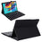 2-in-1 Bluetooth-compatible Keyboard with Stand Leather Protective Shell for Samsung Galaxy Tab S6 Lite (2020) P610 P615 / (2022) / (2024) - Black - 1