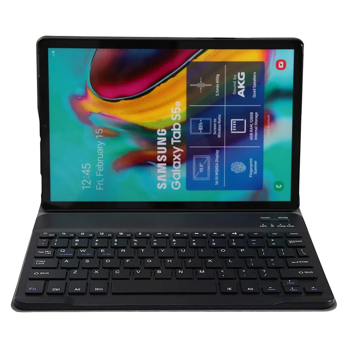 2-in-1 Bluetooth-compatible Keyboard with Stand Leather Protective Shell for Samsung Galaxy Tab S6 Lite (2020) P610 P615 / (2022) / (2024) - Black - 3