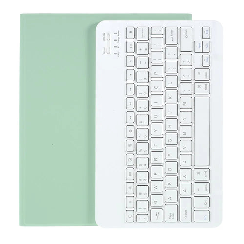 For iPad Pro 11-inch (2022) / (2021) / (2020) / (2018) Bluetooth-compatible Wireless Keyboard Leather Case with Pen Slot - Green - 1