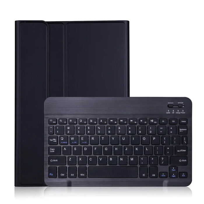 Detachable Bluetooth-compatible Keyboard Leather Stand Case without Backlit for Samsung Galaxy Tab A7 10.4 (2020) / (2022) T500 T505 - Black - 1