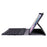 Bluetooth-compatible Keyboard Leather Stand Shell for Samsung Galaxy Tab S7 T870 T875 / S8- Black - 7