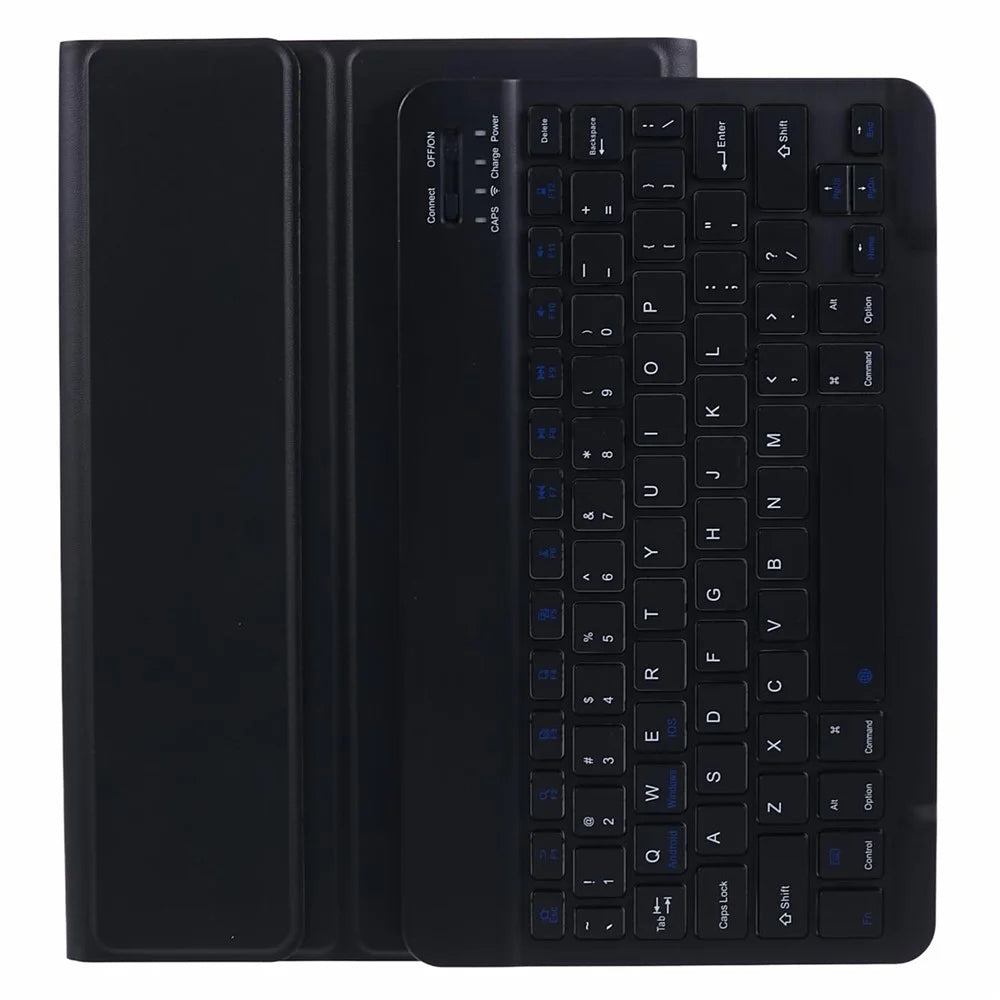 Bluetooth-compatible Backlight Keyboard Leather Stand Shell for Samsung Galaxy Tab S7 T870 T875 / S8 - Black - 1