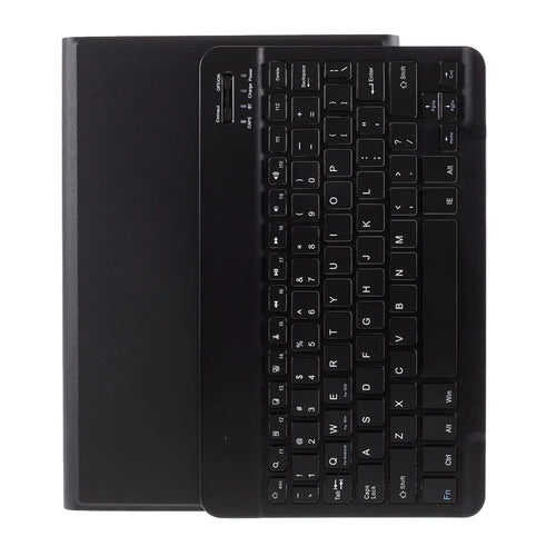 Wireless Bluetooth-compatible Keyboard Leather Stand Shell for Huawei Mediapad M5 Lite 10.1" / C5 10.1" - Black - 1