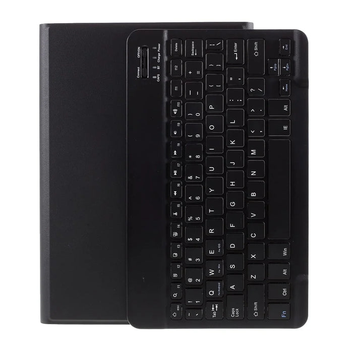 Wireless Bluetooth-compatible Keyboard Leather Stand Shell for Huawei Mediapad M5 Lite 10.1" / C5 10.1" - Black - 1