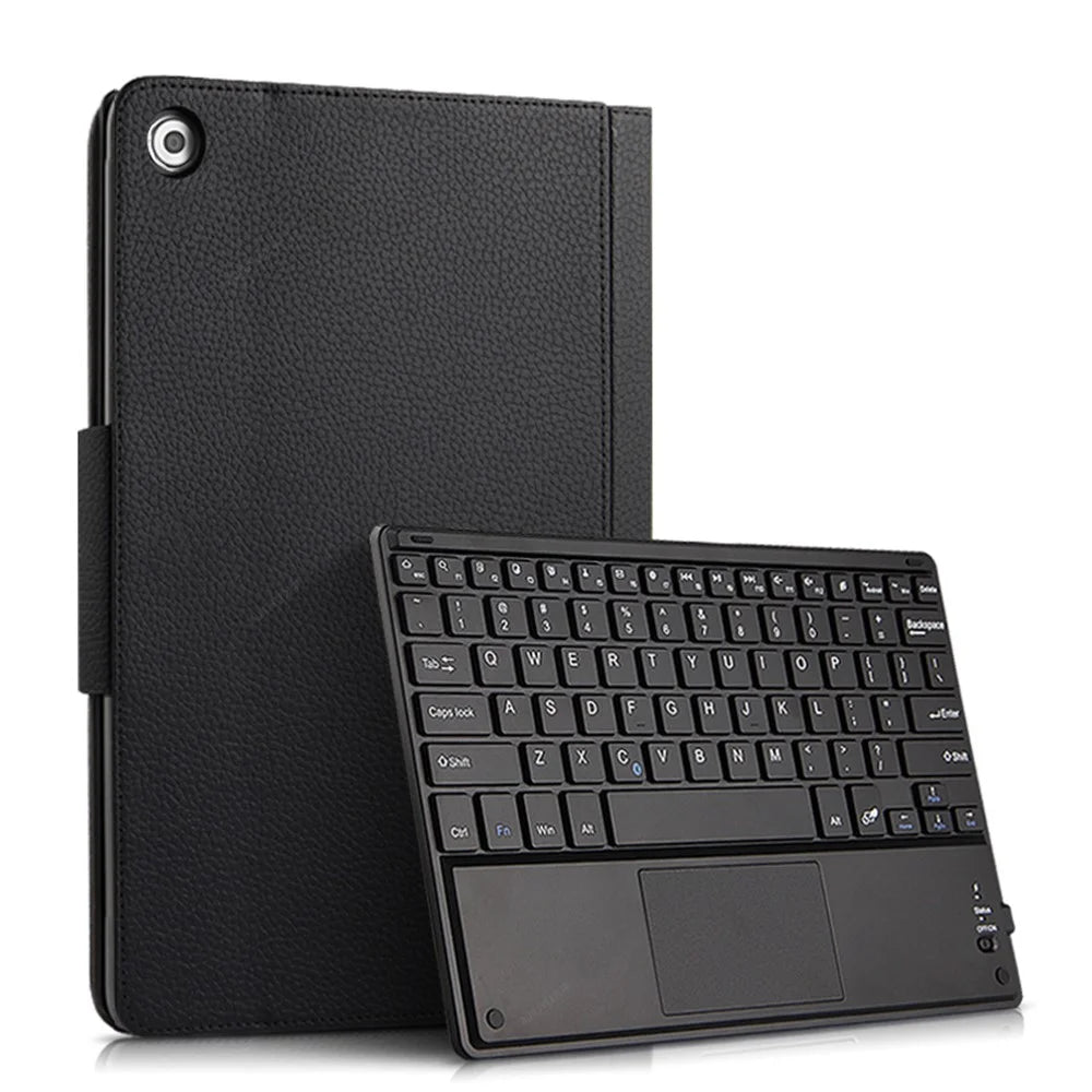 For Lenovo Tab M10 Plus Wireless Touch Bluetooth-compatible Keyboard Leather Case - 1