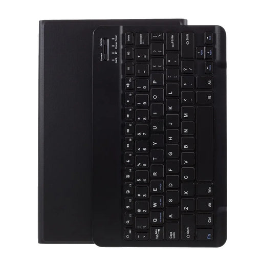 Bluetooth-compatible Keyboard Leather Stand Case for Lenovo Tab M10 Plus - Black - 1
