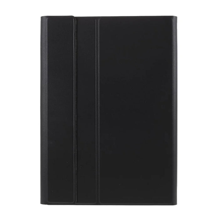 Bluetooth-compatible Keyboard Leather Stand Shell for Lenovo M10 FHD REL TB-X605FC / LC - Black - 4