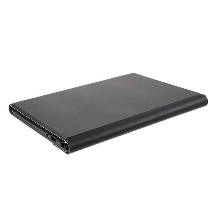 Bluetooth-compatible Keyboard Leather Stand Shell for Lenovo M10 FHD REL TB-X605FC / LC - Black - 5