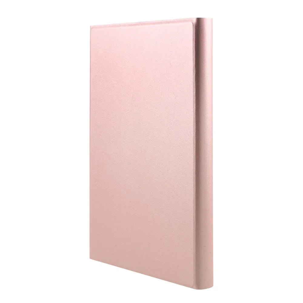 Bluetooth-compatible Backlight Keyboard Leather Stand Case for Lenovo Tab M10 Plus - Rose Gold - 3