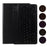 Bluetooth-compatible Backlight Keyboard Leather Stand Cover for Samsung Galaxy Tab S6 Lite 10.4 (2020) P610 P615 / (2022) / (2024) - Black - 1
