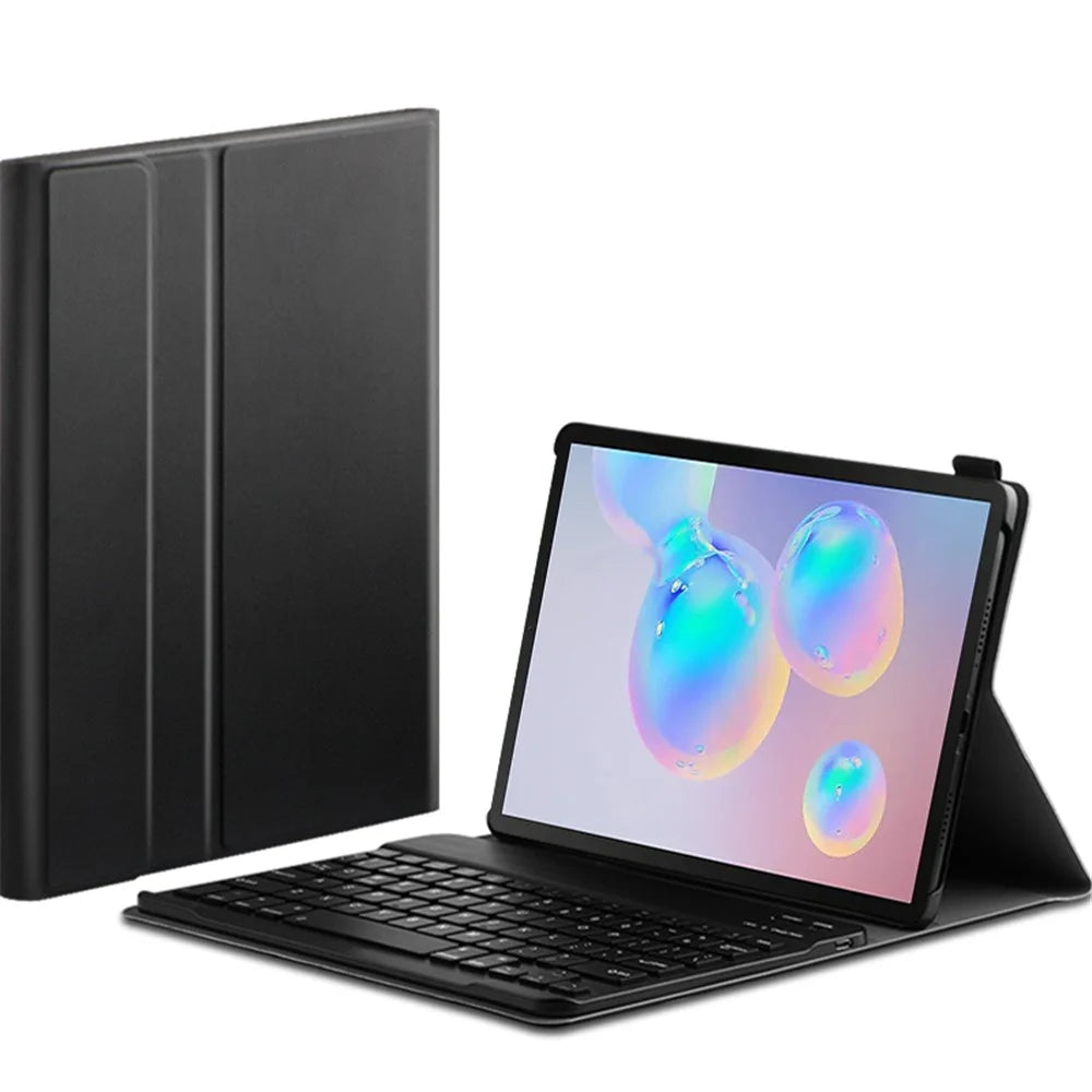 For Samsung Galaxy Tab S6 Leather Stand Tablet Case with Detachable Magnetic Wireless Keyboard (Without Touchpad) - 2
