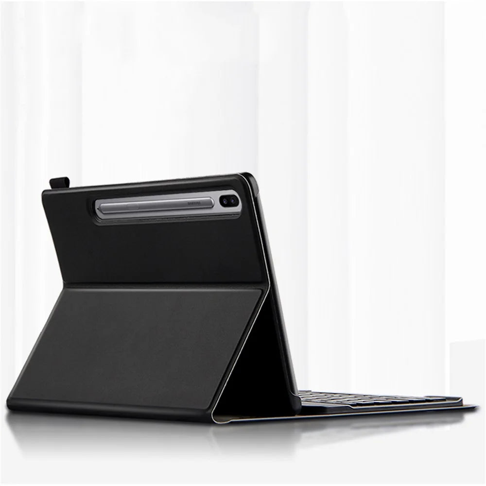 For Samsung Galaxy Tab S6 Leather Stand Tablet Case with Detachable Magnetic Wireless Keyboard (Without Touchpad) - 7