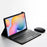 For Samsung Galaxy Tab S10 FE / S9 FE / S9 / S8 / S7 Leather Case with Detachable Magnetic Wireless Keyboard (Without Touchpad) - Black - 2