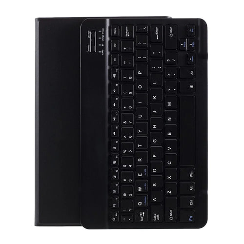 Bluetooth-compatible Keyboard Leather Stand Cover Case for Lenovo Tab M10 HD Gen 2 X306F - Black - 1