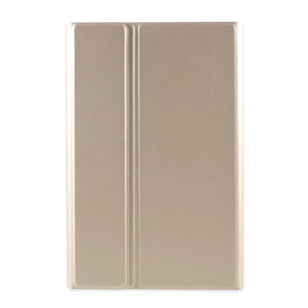 Bluetooth-compatible Backlight Keyboard Leather Stand Case for Lenovo Tab M10 HD Gen 2 X306F - Gold - 4