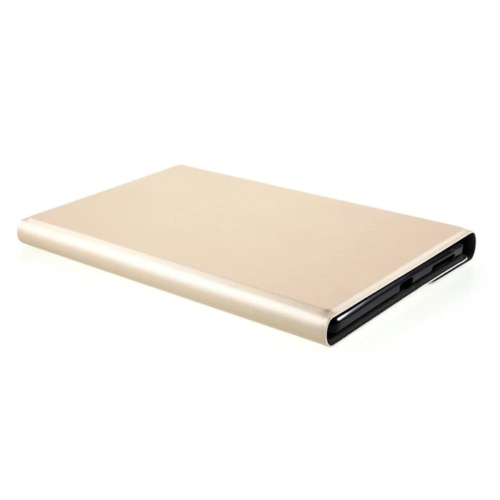 Bluetooth-compatible Backlight Keyboard Leather Stand Case for Lenovo Tab M10 HD Gen 2 X306F - Gold - 5